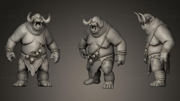 Figurines heroes, monsters and demons (Cyclope Zbrush, STKM_0172) 3D models for cnc